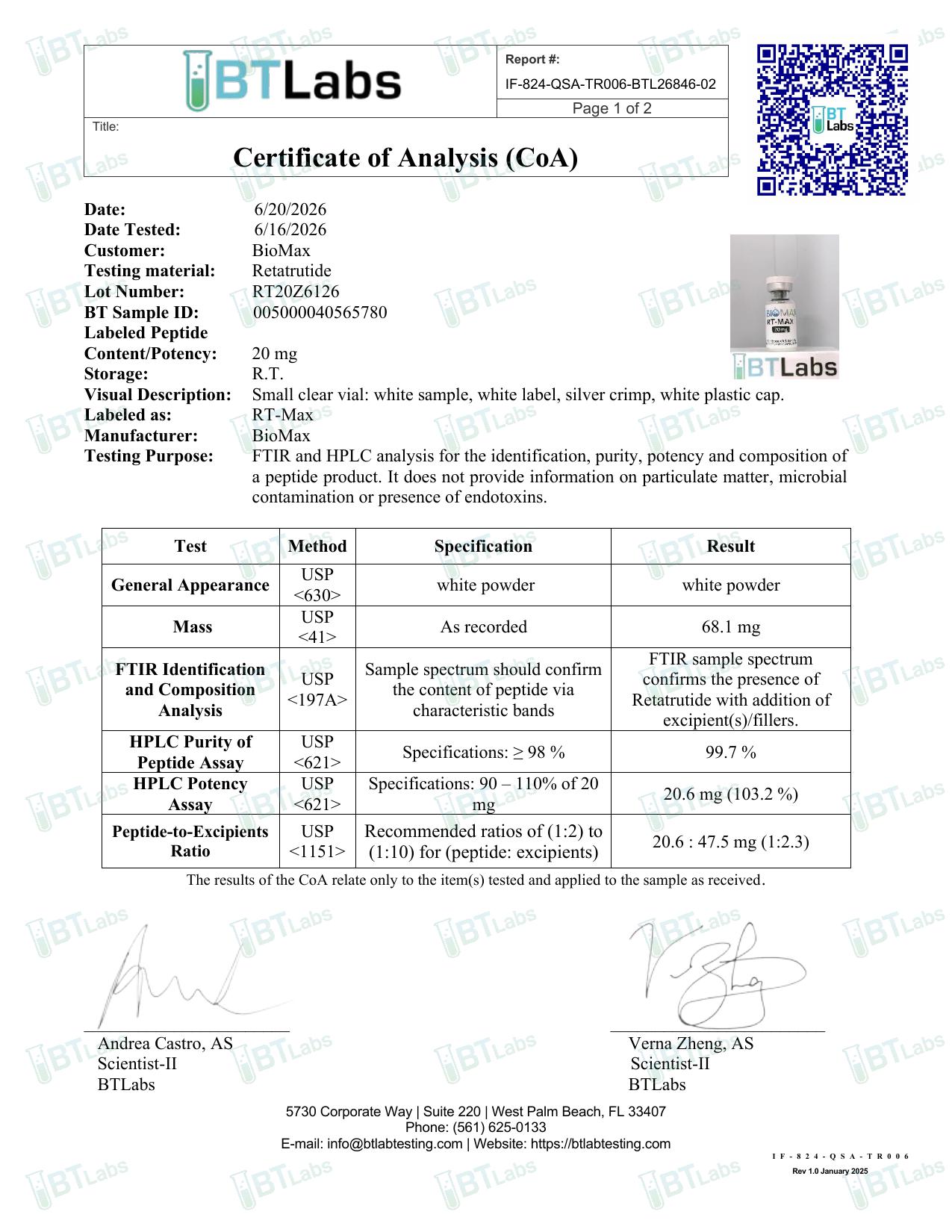 RT-MAX COA preview